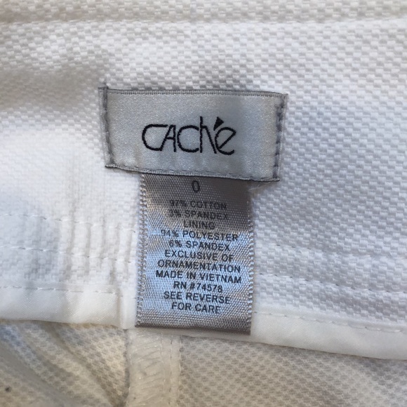 Caché White Twill Shorts - Picture 3 of 3